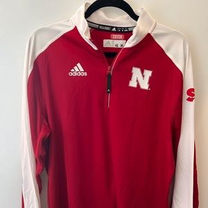 Adidas Nebraska Huskers 1/4 zip